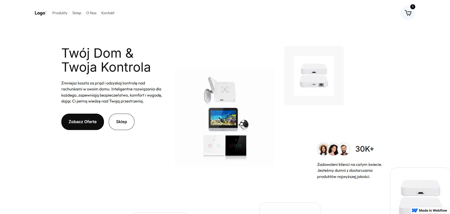 Projekt w toku — witryna Shopify i Webflow (wkrótce dostępny w portfolio)