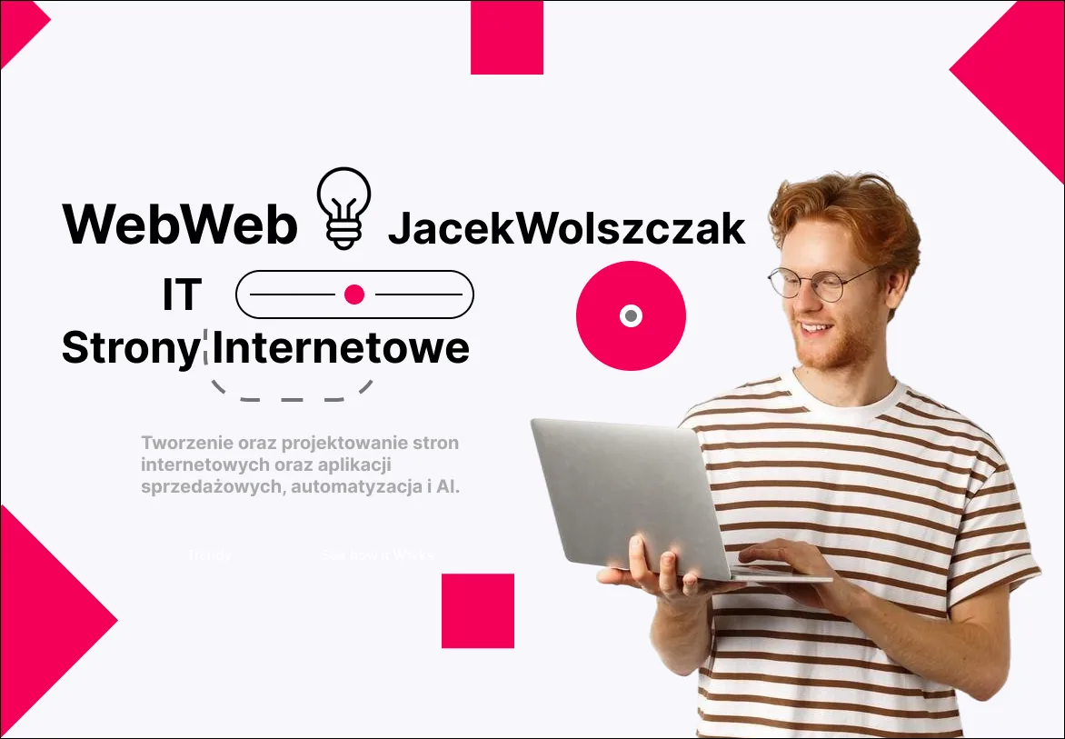 Widok tablicy Miro z przykładową makietą strony internetowej